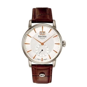Bruno Söhnle Herren Analog Quarz Uhr mit Leder Armband 17-13055-245 - 1