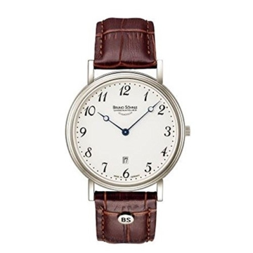 Bruno Söhnle Herren Analog Quarz Uhr mit Leder Armband 17-13109-920 - 1