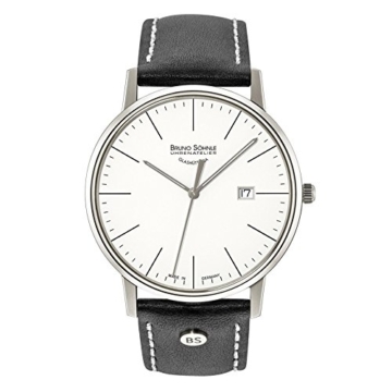 Bruno Söhnle Herren Analog Quarz Uhr mit Leder Armband 17-13175-241 - 1