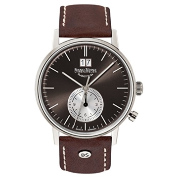 Bruno Söhnle Herren Analog Quarz Uhr mit Leder Armband 17-13180-841 - 1