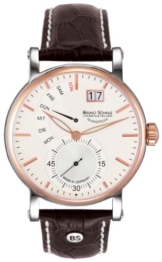 Bruno Söhnle Herren Analog Quarz Uhr mit Leder Armband 17-63073-247 - 1