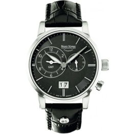 Bruno Söhnle Herren-Armbanduhr Milano GMT Analog Quarz Leder 17-13043-741 - 1