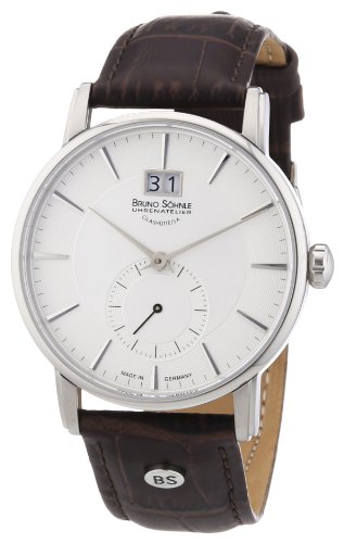 Bruno Söhnle Herrenuhr Analog Quarz mit Lederarmband – 17-13055-241, braun/weiss - 1