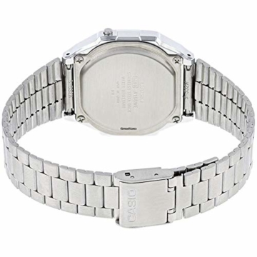 Casio Unisex Erwachsene Digital Quarz Uhr mit Edelstahl Armband A168WEM-2EF - 2