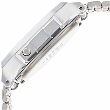 Casio Unisex Erwachsene Digital Quarz Uhr mit Edelstahl Armband A168WEM-2EF - 3