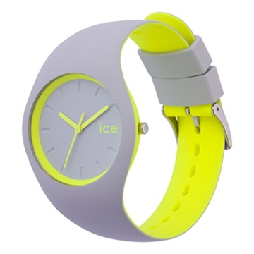 Ice-Watch - Ice Duo Grey Yellow - Graue Herrenuhr mit Silikonarmband - 001500 (Medium) - 2