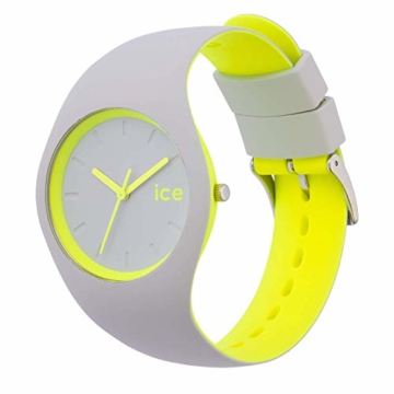 Ice-Watch - Ice Duo Grey Yellow - Graue Herrenuhr mit Silikonarmband - 001500 (Medium) - 3