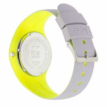 Ice-Watch - Ice Duo Grey Yellow - Graue Herrenuhr mit Silikonarmband - 001500 (Medium) - 5