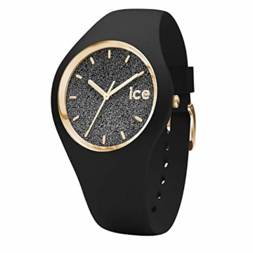 Ice-Watch - Ice Glitter Black - Schwarze Damenuhr mit Silikonarmband - 001356 (Medium) - 1