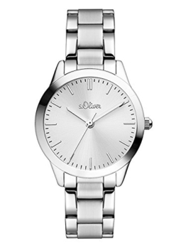 s.Oliver Damen Analog Quarz Uhr mit Edelstahl Armband SO-3438-MQ - 1