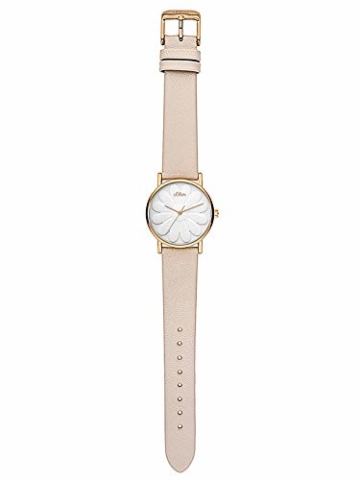 s.Oliver Damen Analog Quarz Uhr mit Leder Armband SO-3470-LQ - 5