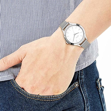 s.Oliver Damen Analog Quarz Uhr mit massives Edelstahl Armband SO-3694-MQ - 6