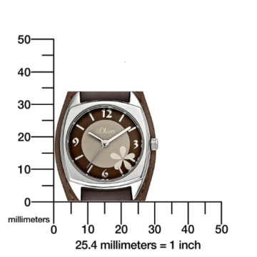 S.Oliver Mädchenuhr Analog Quarz mit Lederarmband – SO-1561-LQ - 4