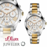 s.Oliver SALE Damen Uhr/Armbanduhr aus Edelstahl SO-2838-MM