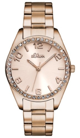 s.Oliver Time Damen Quarz Uhr mit Edelstahl Armband - 1