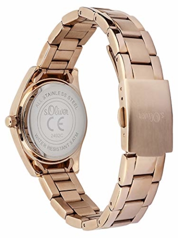 s.Oliver Time Damen Quarz Uhr mit Edelstahl Armband - 2