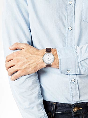 s.Oliver Time Herren Analog Quarz Uhr mit Leder Armband SO-3617-LQ - 6