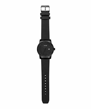 s.Oliver Unisex Erwachsene Analog Quarz Smart Watch Armbanduhr mit Leder Armband SO-3569-LQ - 5