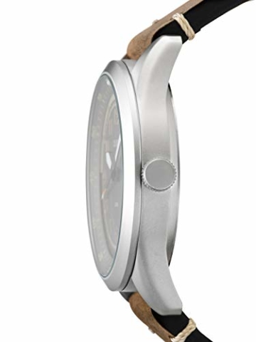 s.Oliver Unisex Erwachsene Analog Quarz Uhr mit Leder Armband SO-3575-LQ - 5