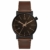 Fossil Herren Analog Quarz Uhr mit Leder Armband FS5552 - 1