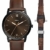 Fossil Herren Analog Quarz Uhr mit Leder Armband FS5557SET - 1