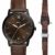 Fossil Herren Analog Quarz Uhr mit Leder Armband FS5557SET - 1