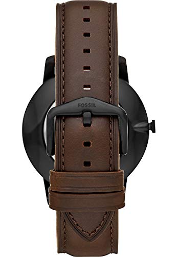 Fossil Herren Analog Quarz Uhr mit Leder Armband FS5557SET - 3