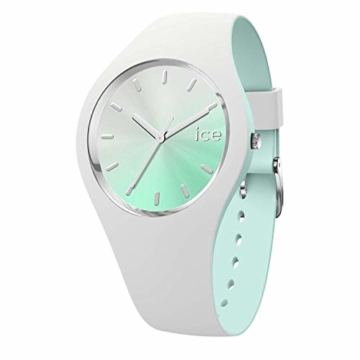 Ice-Watch - ICE duo chic White aqua - Weiße Damenuhr mit Silikonarmband - 016984 (Medium) - 1