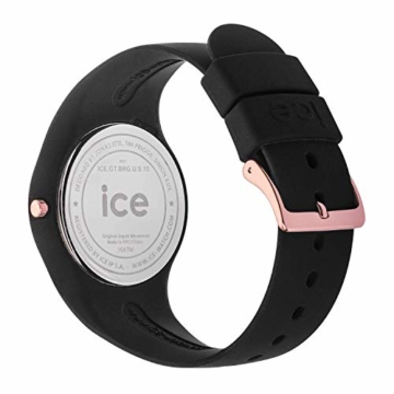 Ice-Watch - Ice Glitter Black Rose-Gold - Schwarze Damenuhr mit Silikonarmband - 001353 (Medium) - 4