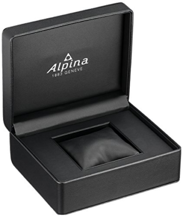 Alpina Männern hochwertig Smart 'Quarz Edelstahl und Gummi Sport Armbanduhr, Farbe: Schwarz (Modell: al-282lbo4 V6) - 3