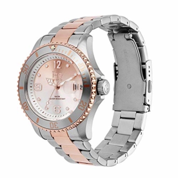 Ice-Watch - Ice Steel Silver Sunset rose-gold - Silbergraue Damenuhr mit Metallarmband - 016769 (Medium) - 2