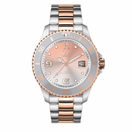 Ice-Watch - Ice Steel Silver Sunset rose-gold - Silbergraue Damenuhr mit Metallarmband - 016769 (Medium) - 1