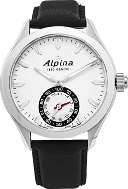 Alpina Herren Analog Quarz Uhr mit Leder Armband AL-285S5AQ6 - 1