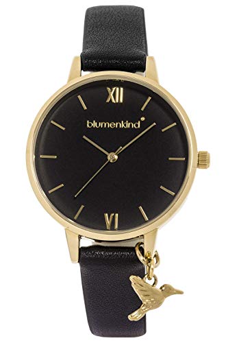 Blumenkind Damenarmbanduhr Gold/Schwarz 20021988GBKPBK - 1