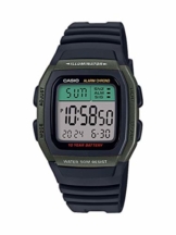 CASIO Herren Digital Quarz Uhr mit Resin Armband W-96H-3AVEF - 1