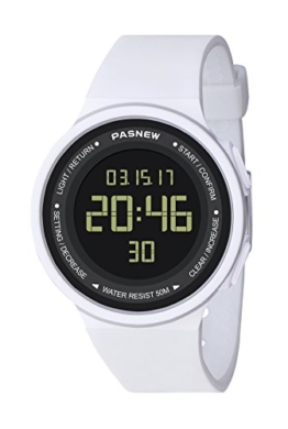 Pasnew-446 Frauen Mädchen Uhren Sport Digitaluhren mit Alarm Waterproof multifunktionale Mode Armbanduhren - 1