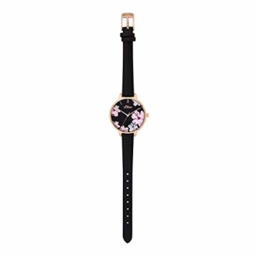 s.Oliver Damen Analog Quarz Uhr mit Leder Armband SO-3779-LQ - 5