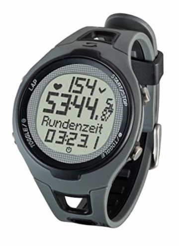 Sigma Sport Pulsuhr PC 15.11, Herzfrequenz mit Brustgurt, EKG genau, wasserdicht, Black - 1