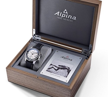 Alpina Herren Analog Automatik Uhr mit Gummi Armband AL-525S4H6 - 3
