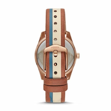 Fossil Damen Analog Quarz Uhr mit Leder Armband ES4593 - 2