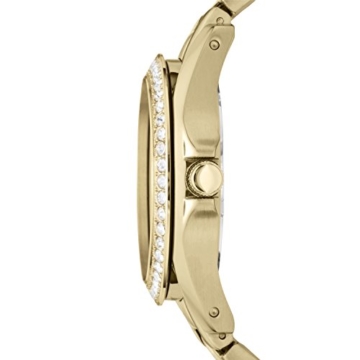 Fossil Damen Analog Quarz Uhr mit Weißgold Armband ES3203 - 2