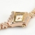 Gold Plated Armbanduhren Imitation von Diamant Uhren Elegante Rhombus Frauen Mädchen Damen Armbanduhr Geschenk für Freundin - 3
