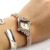 Gold Plated Armbanduhren Imitation von Diamant Uhren Elegante Rhombus Frauen Mädchen Damen Armbanduhr Geschenk für Freundin - 6