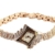 Gold Plated Armbanduhren Imitation von Diamant Uhren Elegante Rhombus Frauen Mädchen Damen Armbanduhr Geschenk für Freundin - 1
