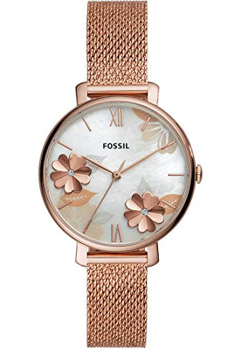 Fossil Damen Analog Quarz Uhr mit Edelstahl Armband ES4534 - 2