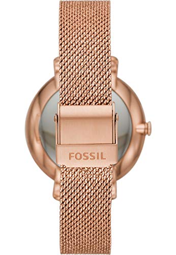 Fossil Damen Analog Quarz Uhr mit Edelstahl Armband ES4534 - 4