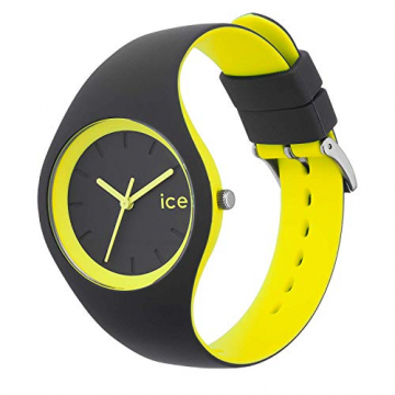 Ice-Watch - Ice Duo Anthracite Yellow - Grau Jungenuhr mit Silikonarmband - 001486 (Small) - 2