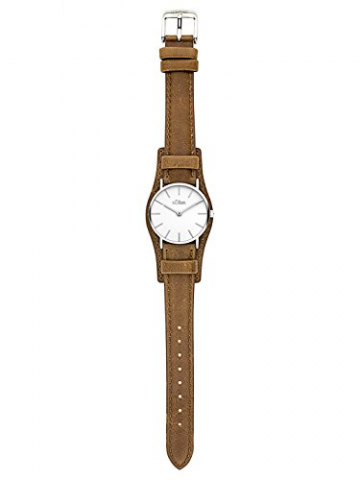s.Oliver Damen Analog Quarz Uhr mit Leder Armband SO-3448-LQ - 2