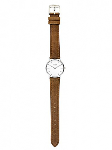 s.Oliver Damen Analog Quarz Uhr mit Leder Armband SO-3448-LQ - 3