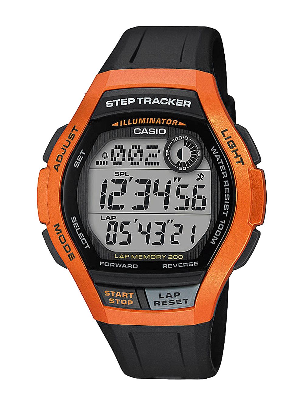 Casio WS2000H4AVEF HerrenDigitaluhr mit Schrittzähler auf UHREN